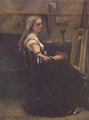 Jean Baptiste Camille  Corot L'atelier (mk11) oil painting picture